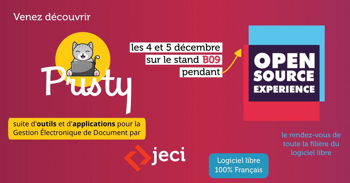 Venez nous rencontrer à l’Open Source Experience (OSXP) 2024