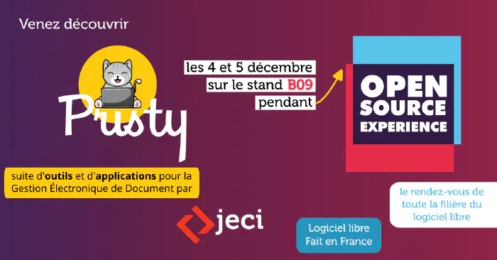 Venez nous rencontrer à l’Open Source Experience (OSXP) 2024