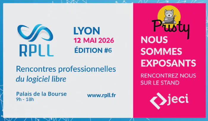 Jeci aux RPLL 2026 — Pristy 26.0, ateliers et logiciel libre à Lyon